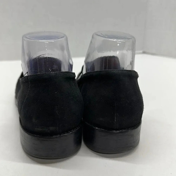 Aquatalia Loafers Shoes Slip On Flats Pointed Toe Suede Black Women's Size 8 - Picture 4 of 8